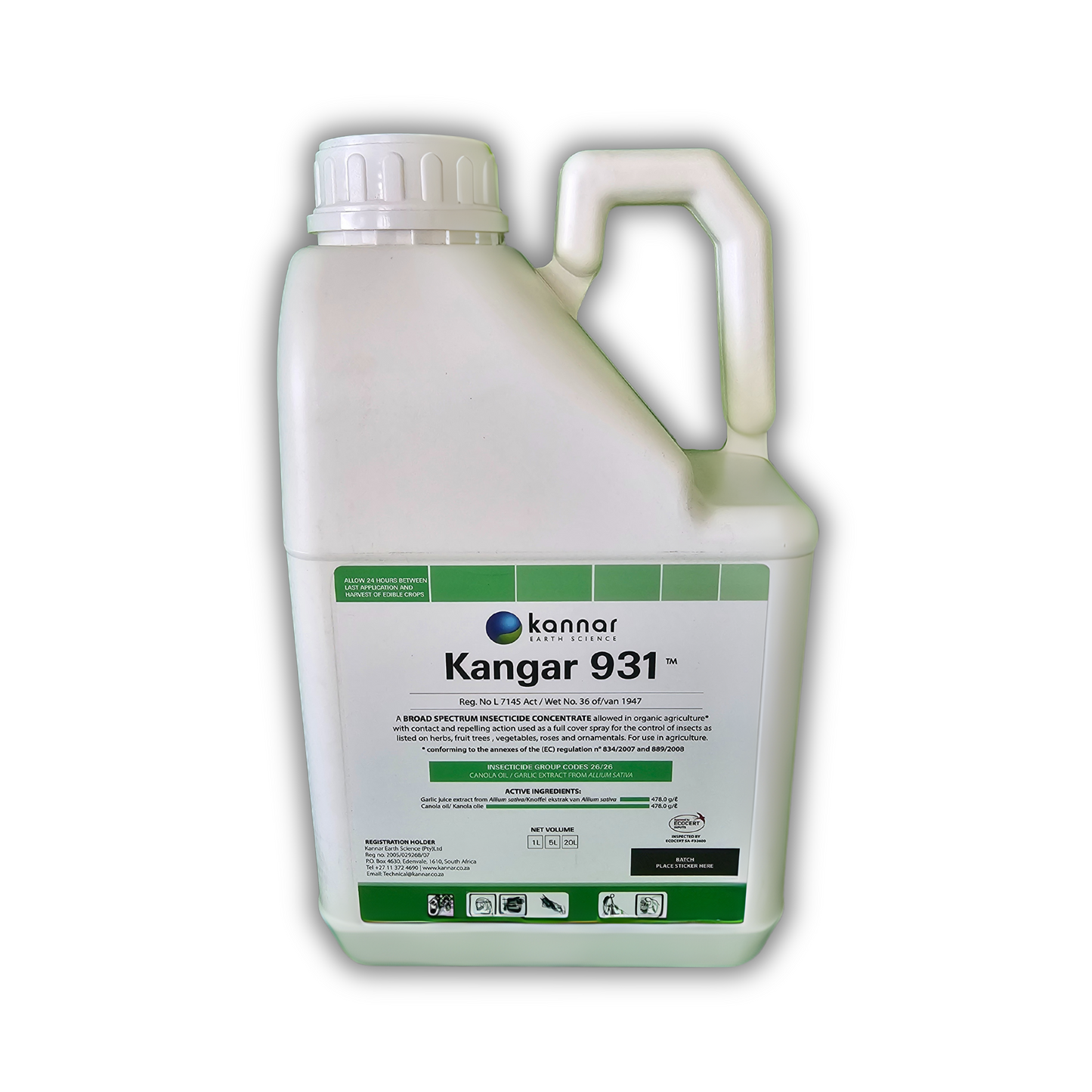 Insecticide Kannar Kangar 931 5L Front