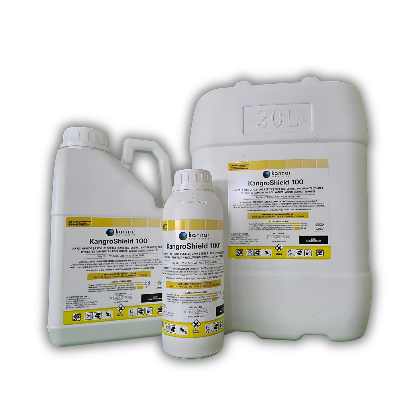 Insecticide Kannar KangroShield 100 Group 1L, 5L and 20L Front