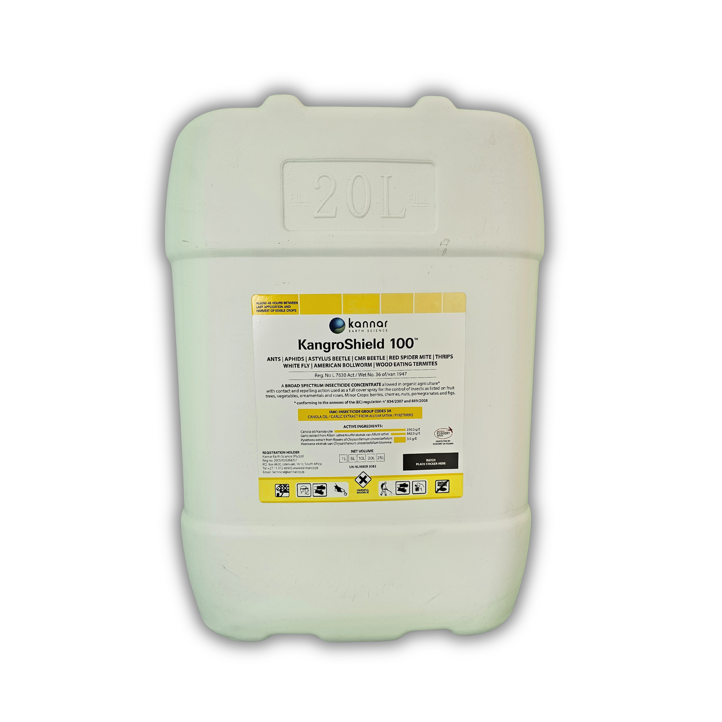 Insecticide Kannar KangroShield 100 20L Front