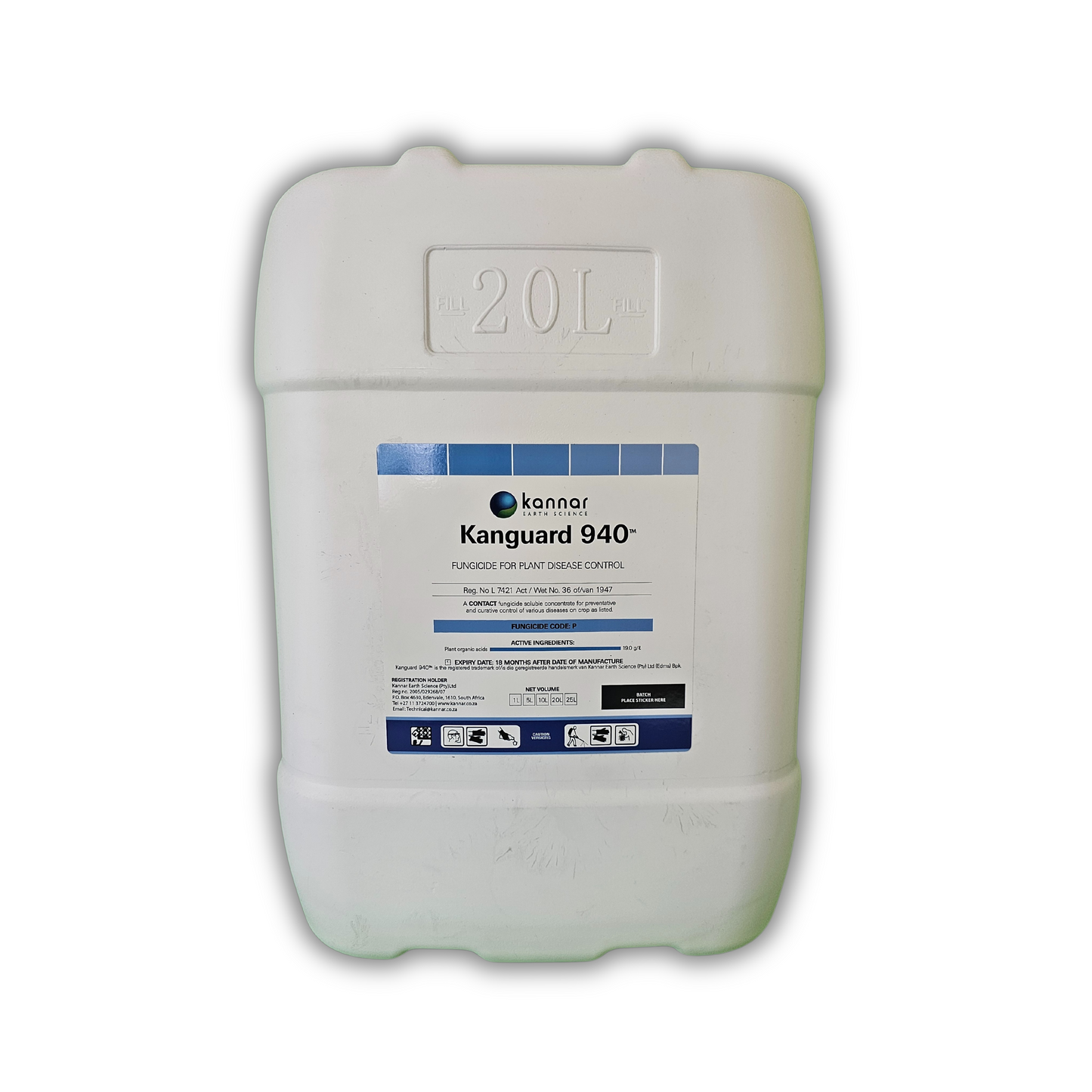 Fungicide Kannar Kanguard 940 20L Front