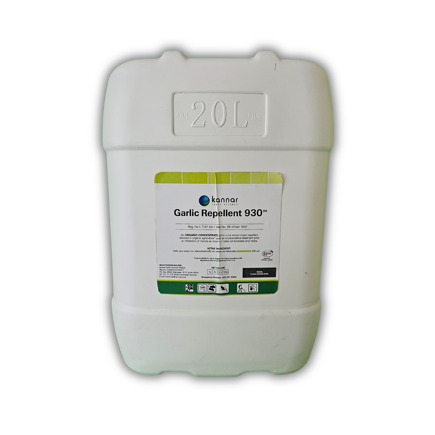 Repellent Kannar Garlic Repellent 930 20L Front