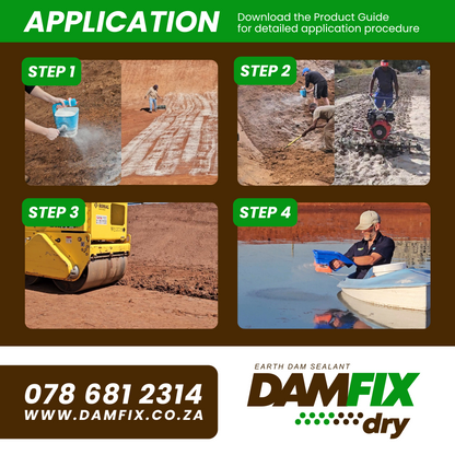 DAMFIX Dry Application Steps