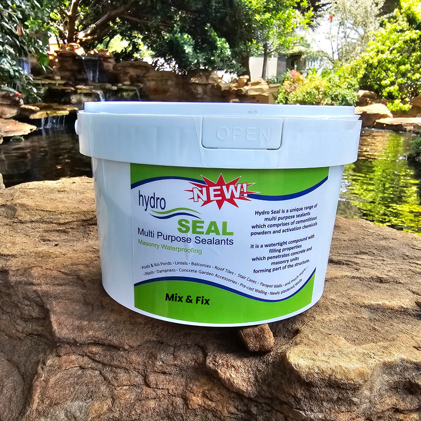 Multi-Purpose Sealants Hydro Mix & Fix 2kg Bucket Front