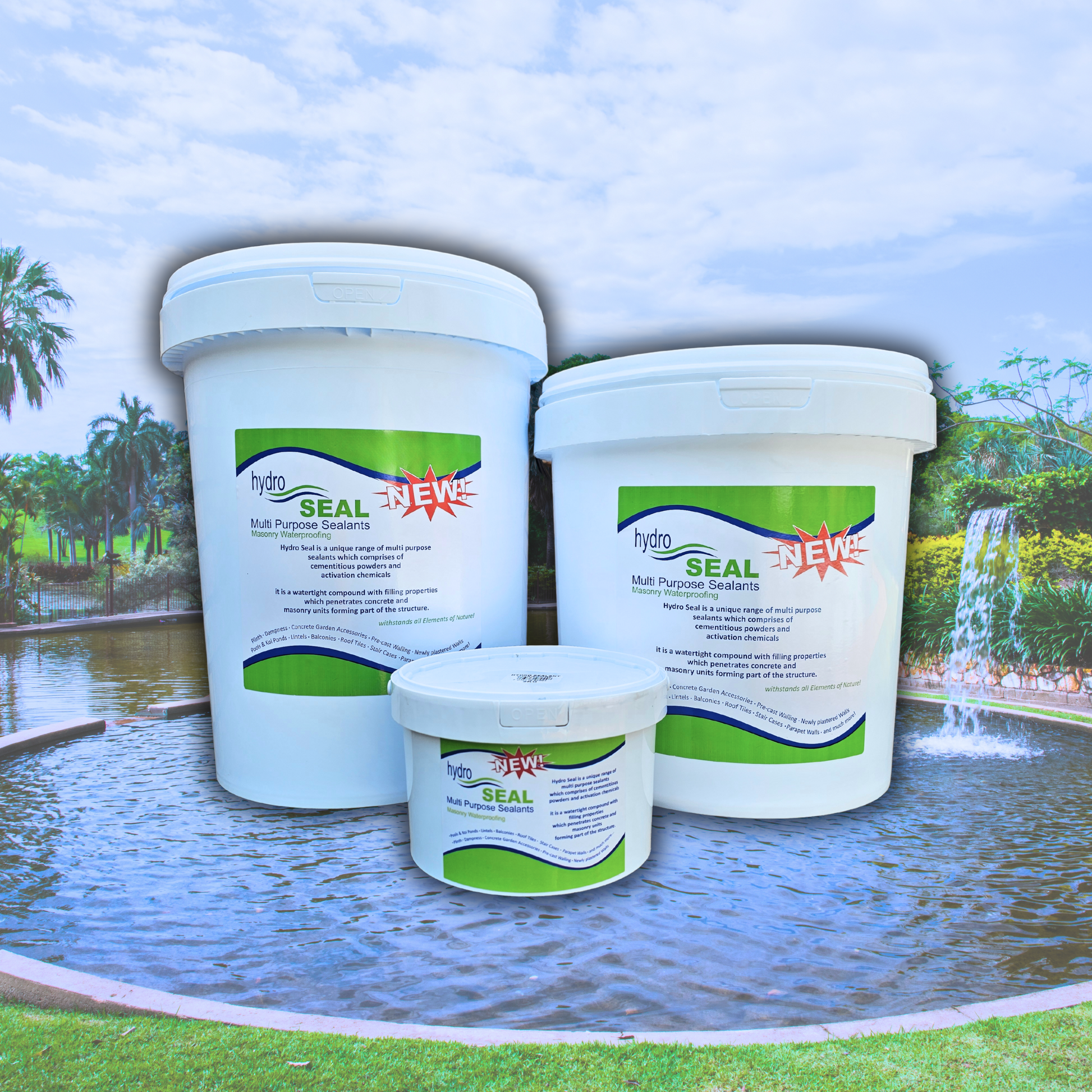 Multi-Purpose Sealants Hydro Sealant Group 2kg 12.5 kg and 25kg Bucket Front