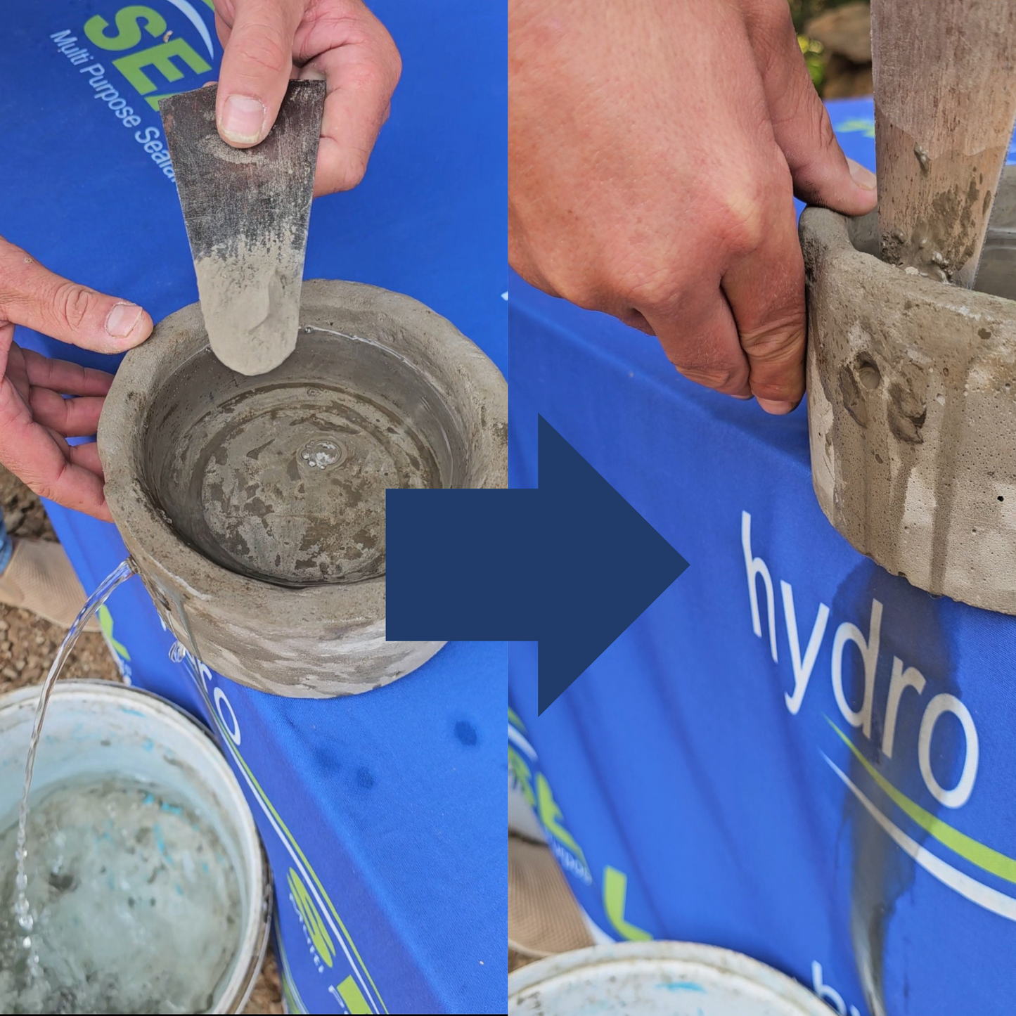 Multi-Purpose Sealants Hydro Stop In action