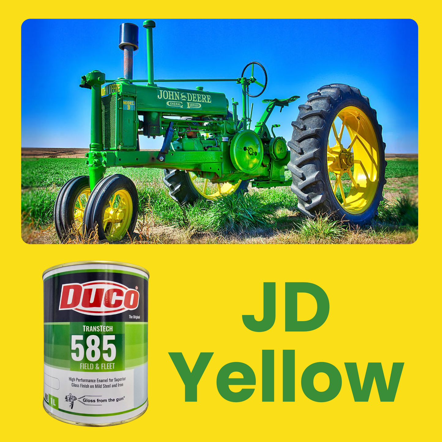 Tractor and Implement Paint, Duco 585 Field & Fleet John Deere Yellow